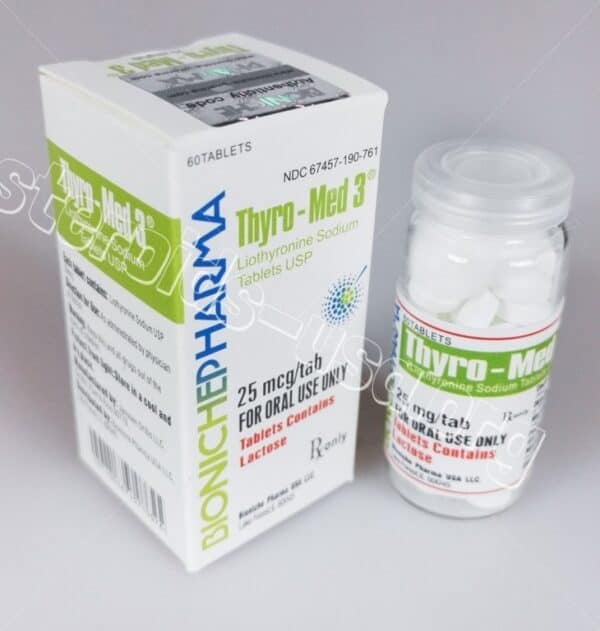 Thyro-Med 3 Bioniche Pharma (Liothyronine Sodium) 60tabs (25mcg/tab)