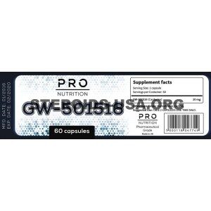 GW-501516 SARM - 60 CAPS. PRO NUTRITION