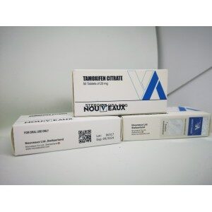 TAMOXIFEN CITRATE [NOLVADEX] NOUVEAUX LTD 100 TABLETS OF 20MG
