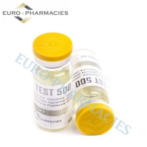 10ml vial of Test 500 (500mg/ml) from Euro-Pharmacies