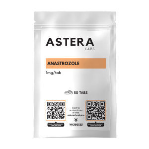 Anastrozole 50 Tablets by Astera Labs - Aromatase inhibitor used to reduce estrogen levels, commonly used in breast cancer treatment and hormone therapy