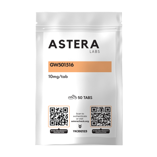 GW501516 Cardarine 10 mg by Astera Labs - PPAR agonist for fat loss, endurance, and muscle building