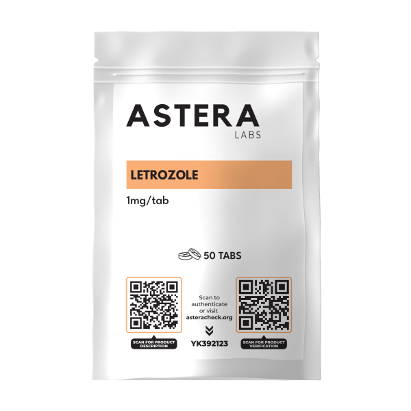 Letrozole 1mg/tab by Astera Labs - Aromatase inhibitor used to reduce estrogen levels, commonly used in breast cancer treatment and hormone therapy