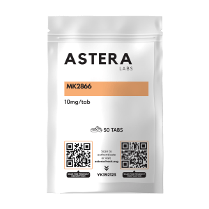 MK-2866 Ostarine 10 mg by Astera Labs - Selective androgen receptor modulator (SARM) for muscle growth and retention with minimal side effects