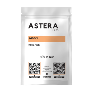 MK-677 Ibutamoren 10 mg by Astera Labs - Growth hormone secretagogue for muscle growth, fat loss, and improved sleep quality