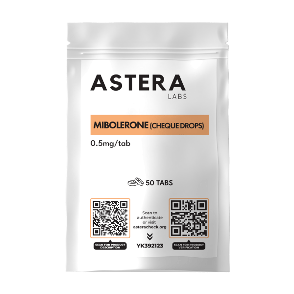 Mibolerone (Cheque Drops) 0.5 mg by Astera Labs - Potent oral anabolic steroid for muscle growth and strength enhancement