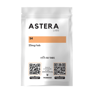 S4 Andarine 25 mg by Astera Labs - Selective androgen receptor modulator (SARM) for muscle growth, fat loss, and improved bone density