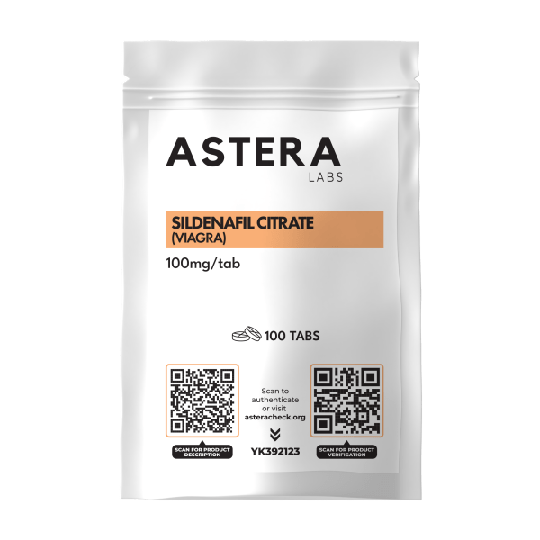 Sildenafil Citrate 100mg by Astera Labs for erectile dysfunction treatment